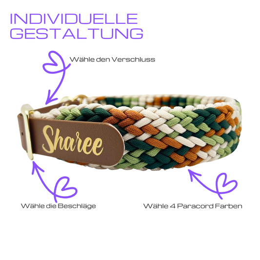 Paracord Hundehalsband Sharee