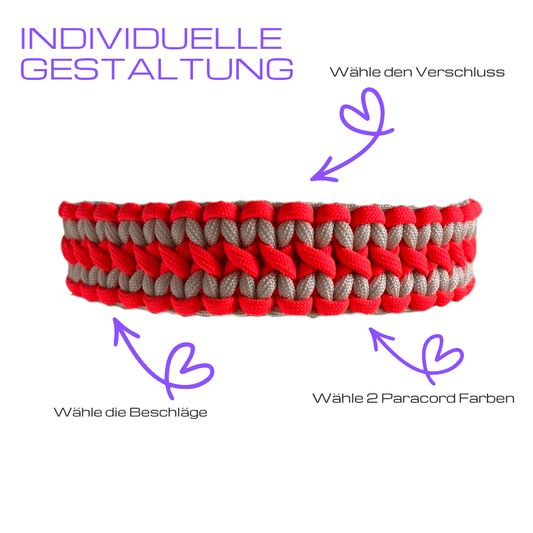 Paracord Hundehalsband Lotte
