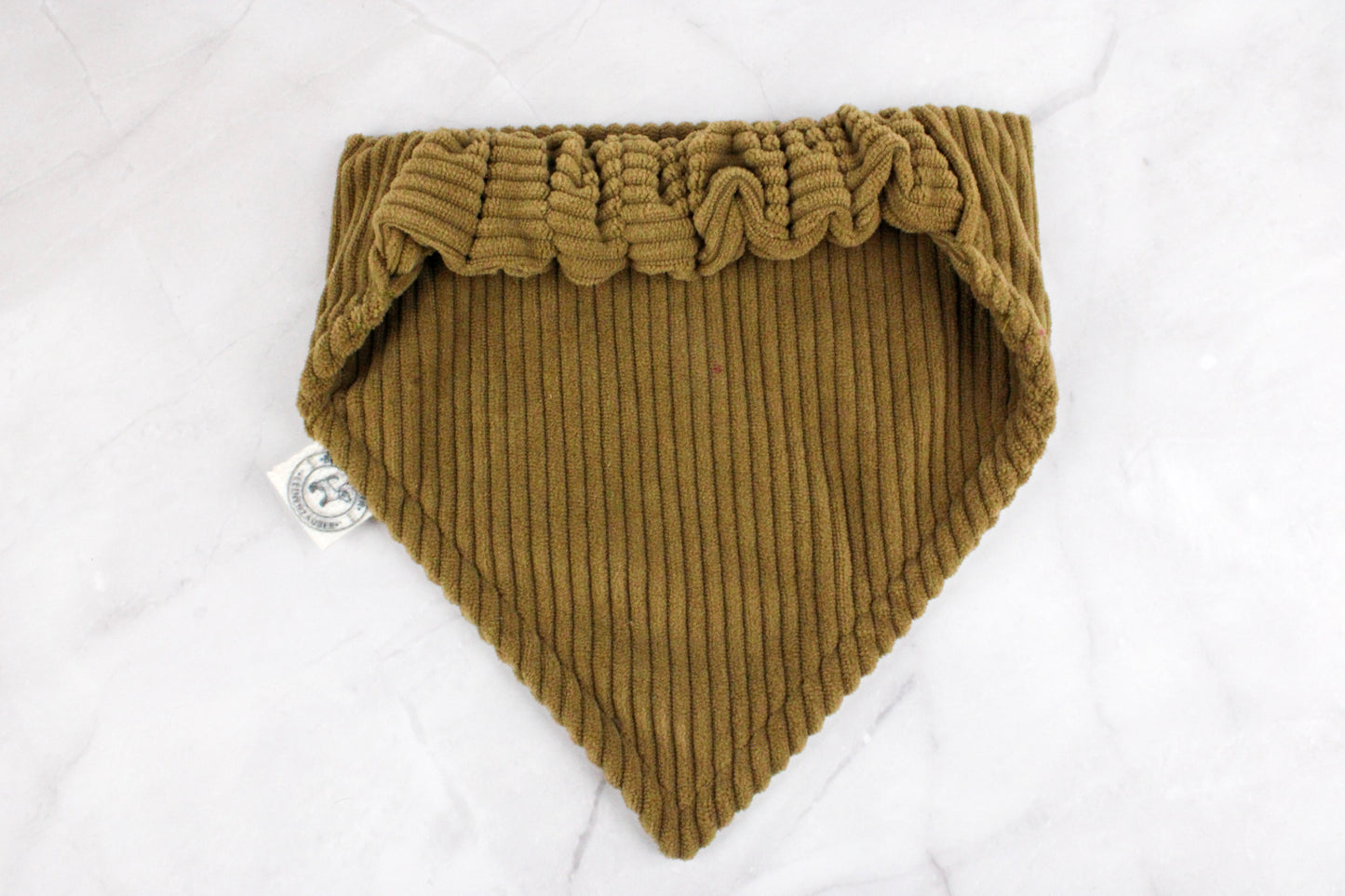 Hundehalstuch aus Cordstoff  – Khaki