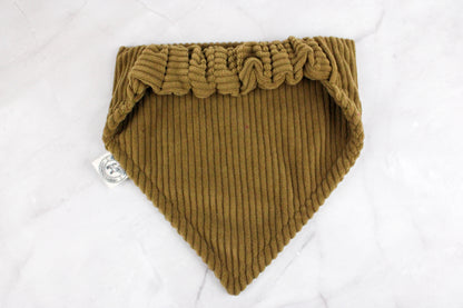 Hundehalstuch aus Cordstoff  – Khaki
