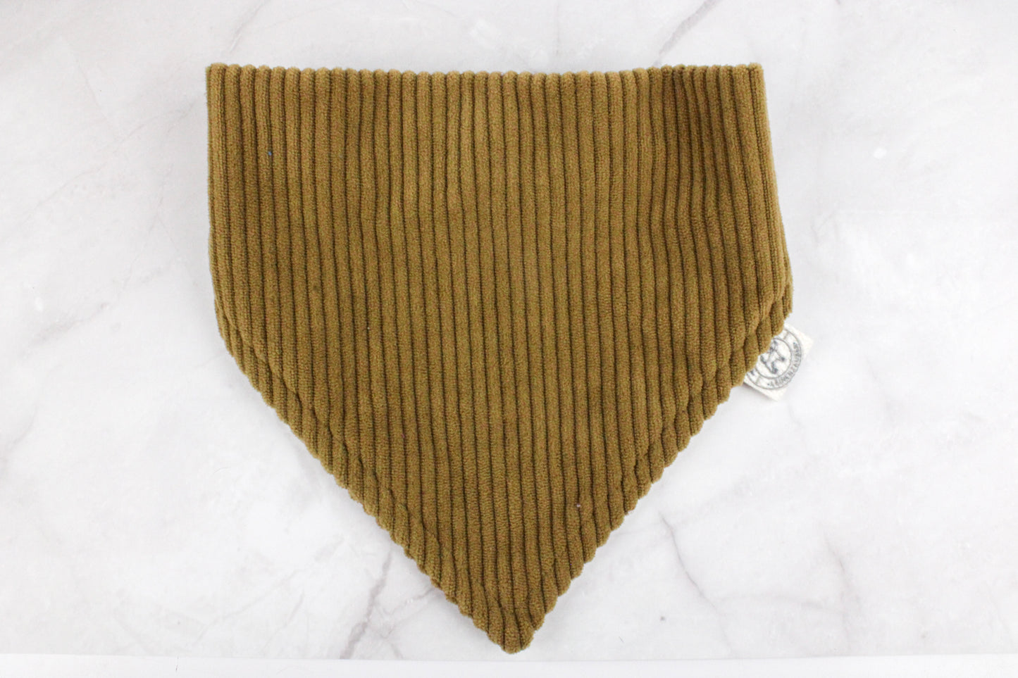 Hundehalstuch aus Cordstoff  – Khaki