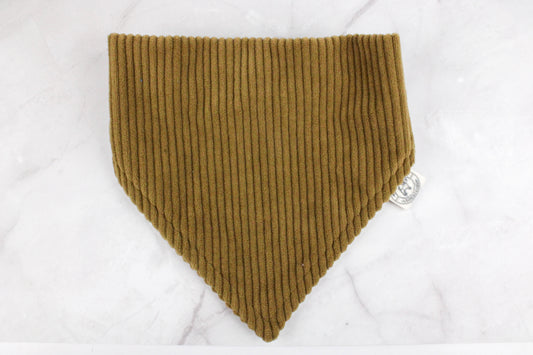 Hundehalstuch aus Cordstoff  – Khaki