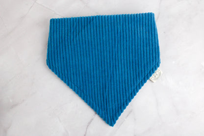 Hundehalstuch aus Cordstoff  – Aqua