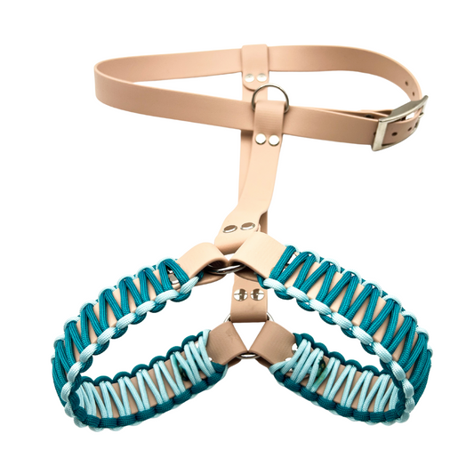 Biothane Y-Brustgeschirr mit Paracord-Umwicklung – individuell & robust