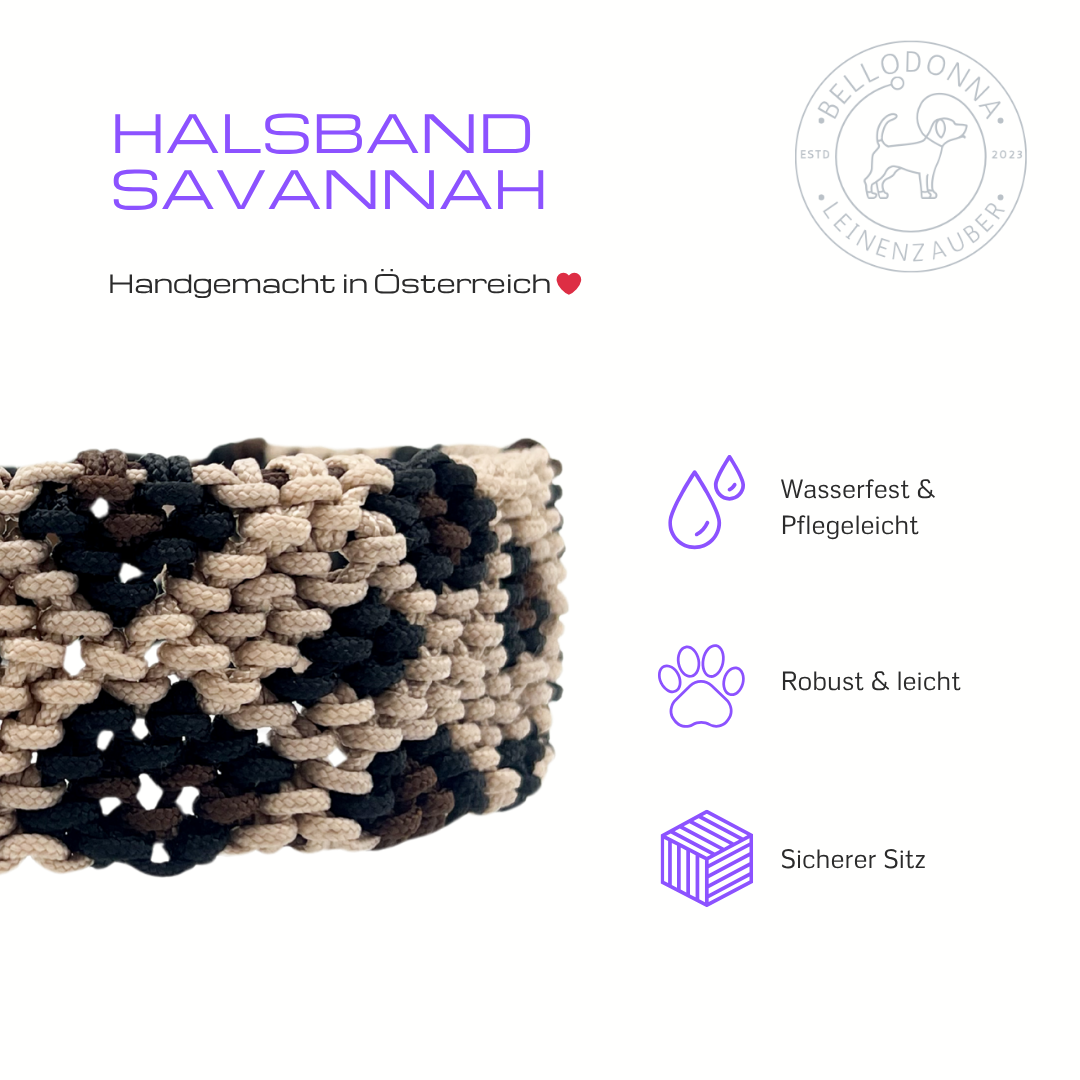 Paracord Hundehalsband Savannah