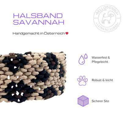 Paracord Hundehalsband Savannah